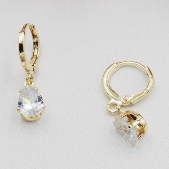 TearDrop Huggies Earrings for wholesale by Cherie by Cherie