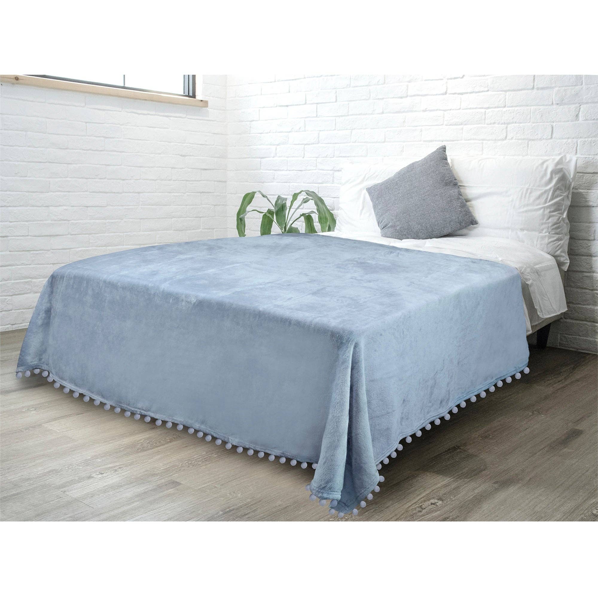 Pavilia – wholesale Prydnadsfilt – Filt med pompom-fransar14