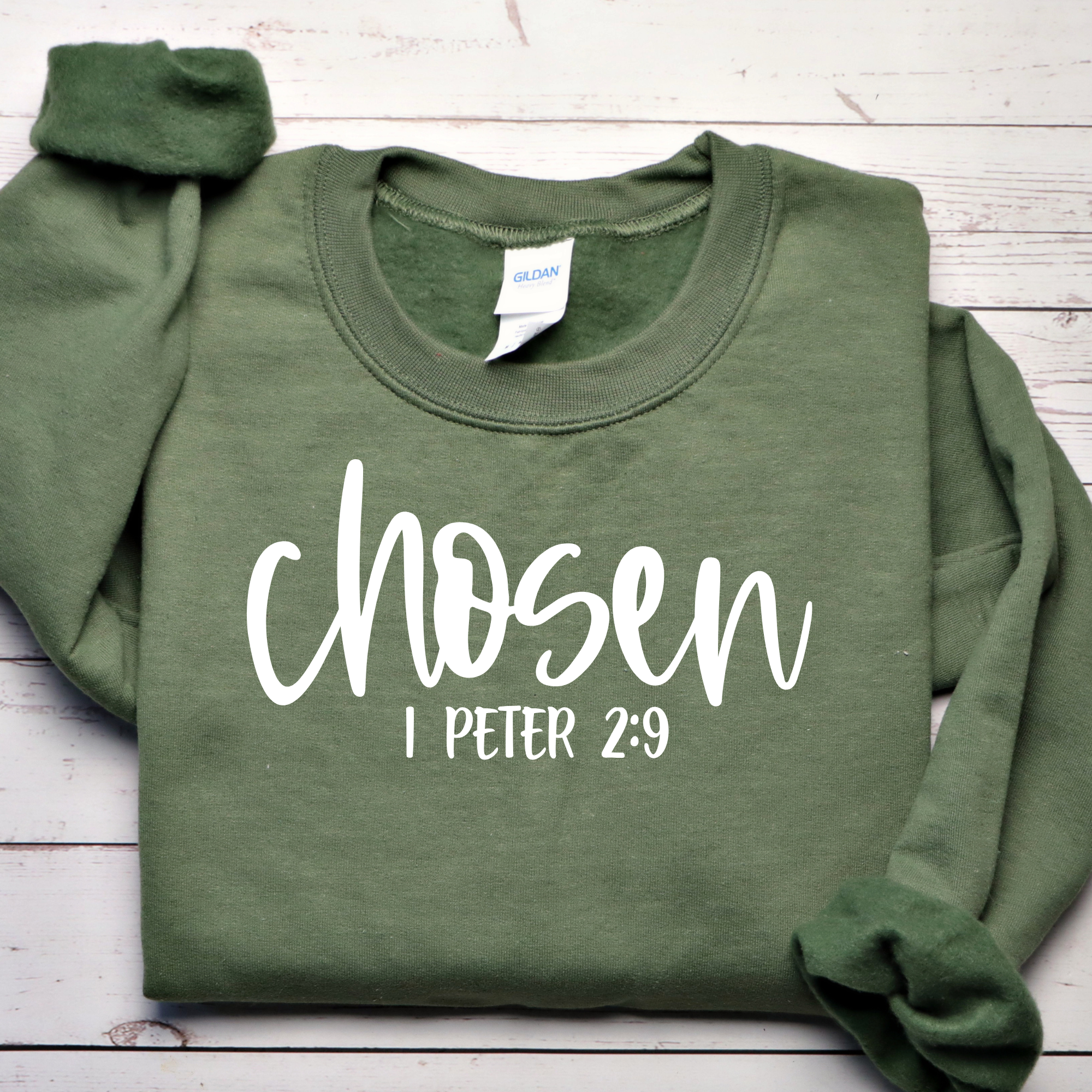 Love Ann Joy Apparel, LLC - Wholesale Graphic Sweatshirt - Women's - Chosen Bible Verse Christian Sweatshirt2