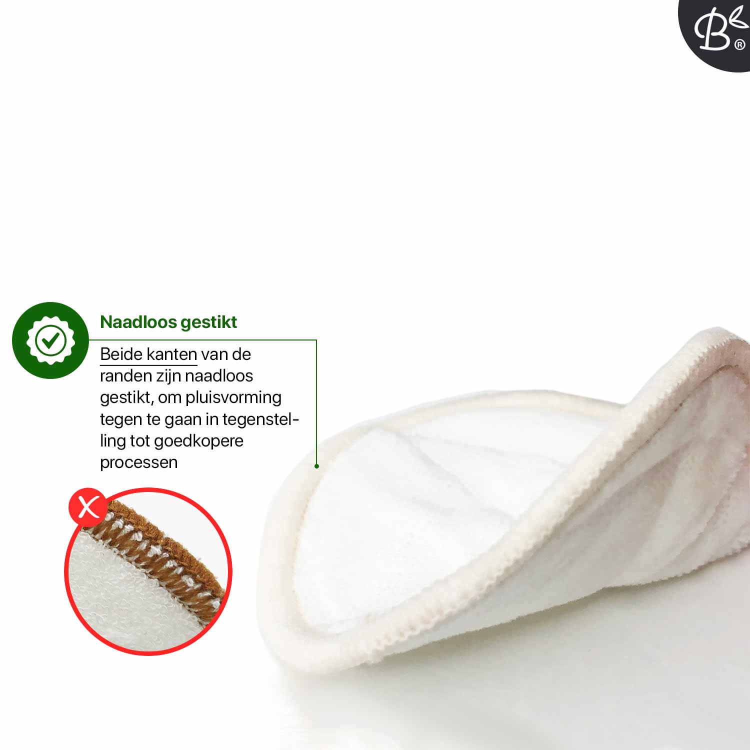 Bamboozy x Cosmeau – Großhandel Wattepad – 6 wiederverwendbare Baumwollpads3