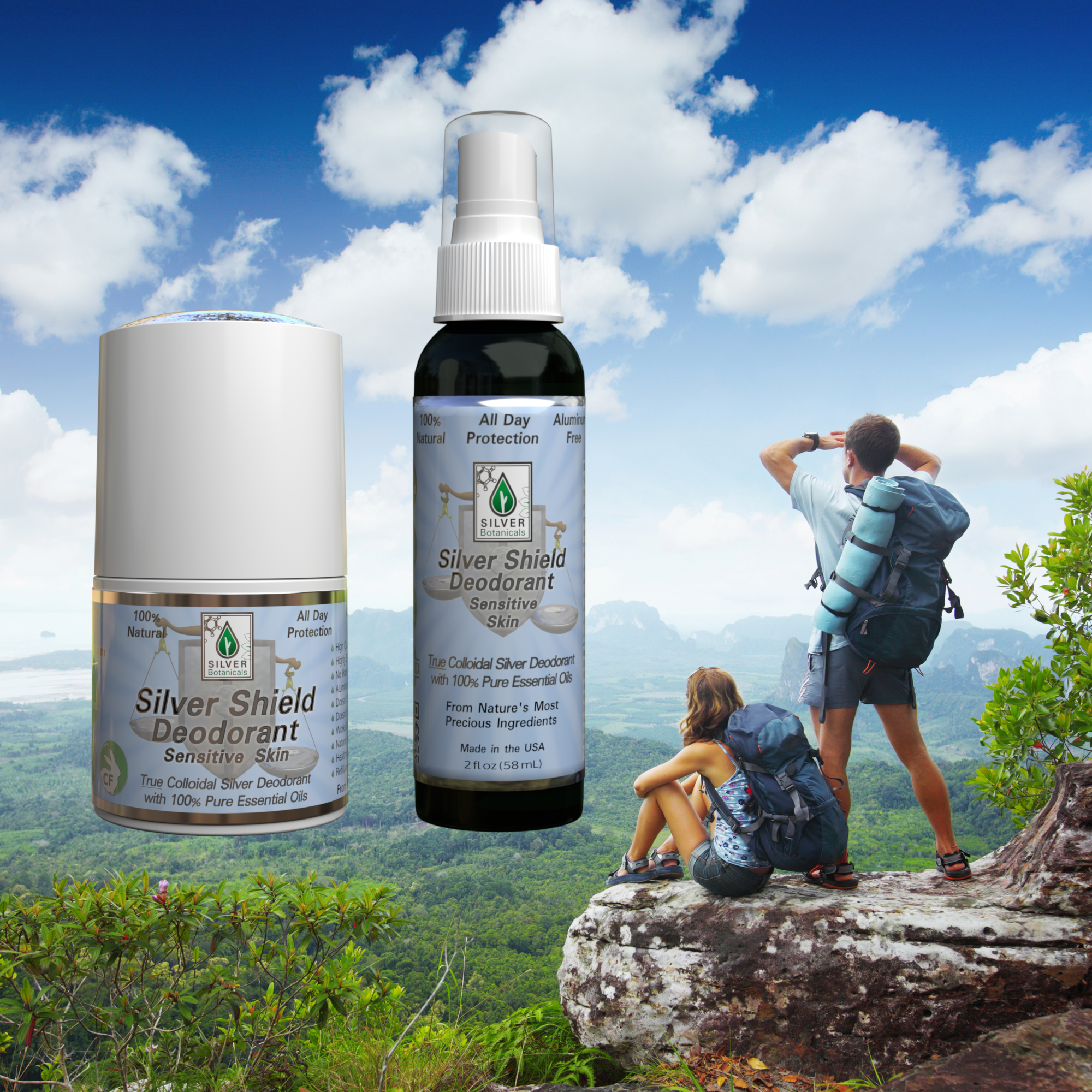 Silver Botanicals - Vendita all'ingrosso Deodorante - Unisex - Silver Shield Deodorante - Roll-on, 2 oz5