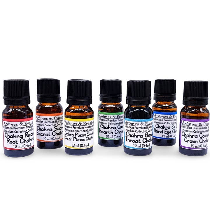 Essential Oil -Premium Collection -7 Chakras Gift Set for wholesale by Arômes & Évasions