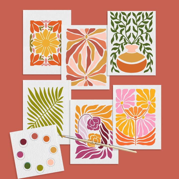 All-in-One Watercolor Art Prints + Postcards: Abstract Botanicals (Copy) for wholesale by Breathe People