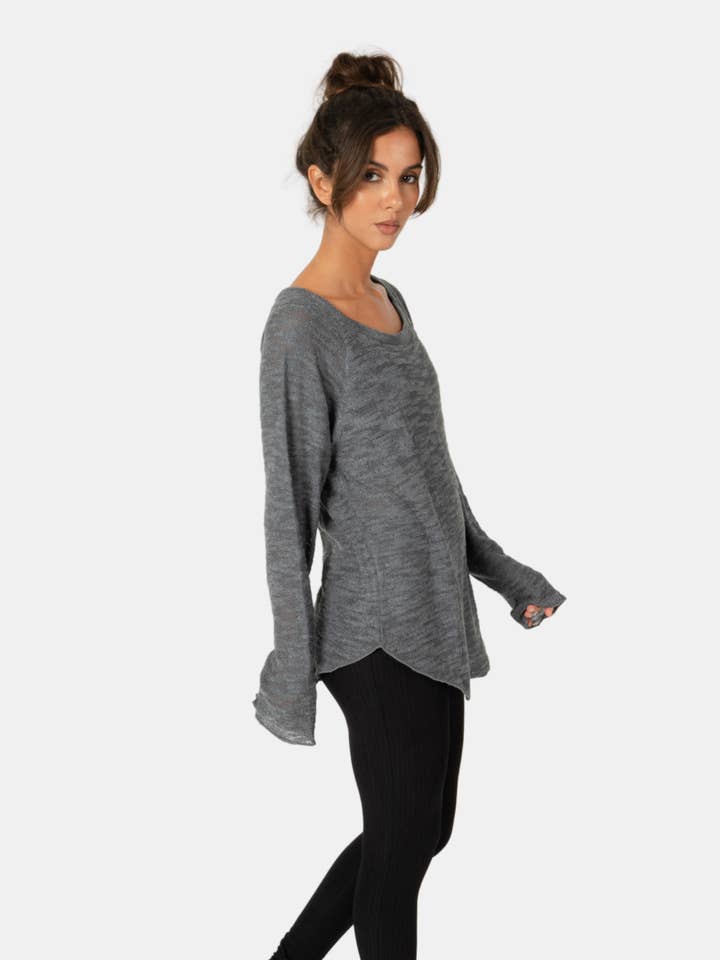 Hands To Hearts - Wholesale Tunic - Women's - Chillax Tee Slate1