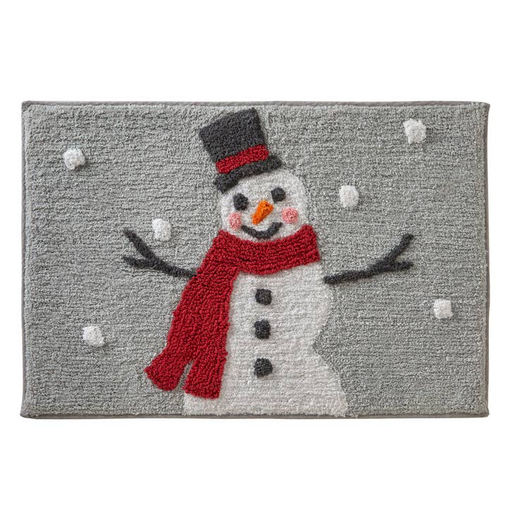 Whistler Snowman Rug, Dove Gray for wholesale by SKL HOME