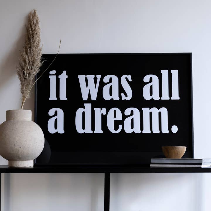 Det var allt en dröm konsttryck för wholesale av SOOuK