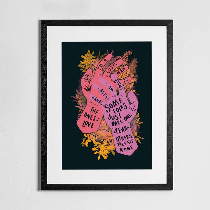 Just breathe - Stampa con testi tipografici per la vendita all'ingrosso da parte di Reyt Good Illustration