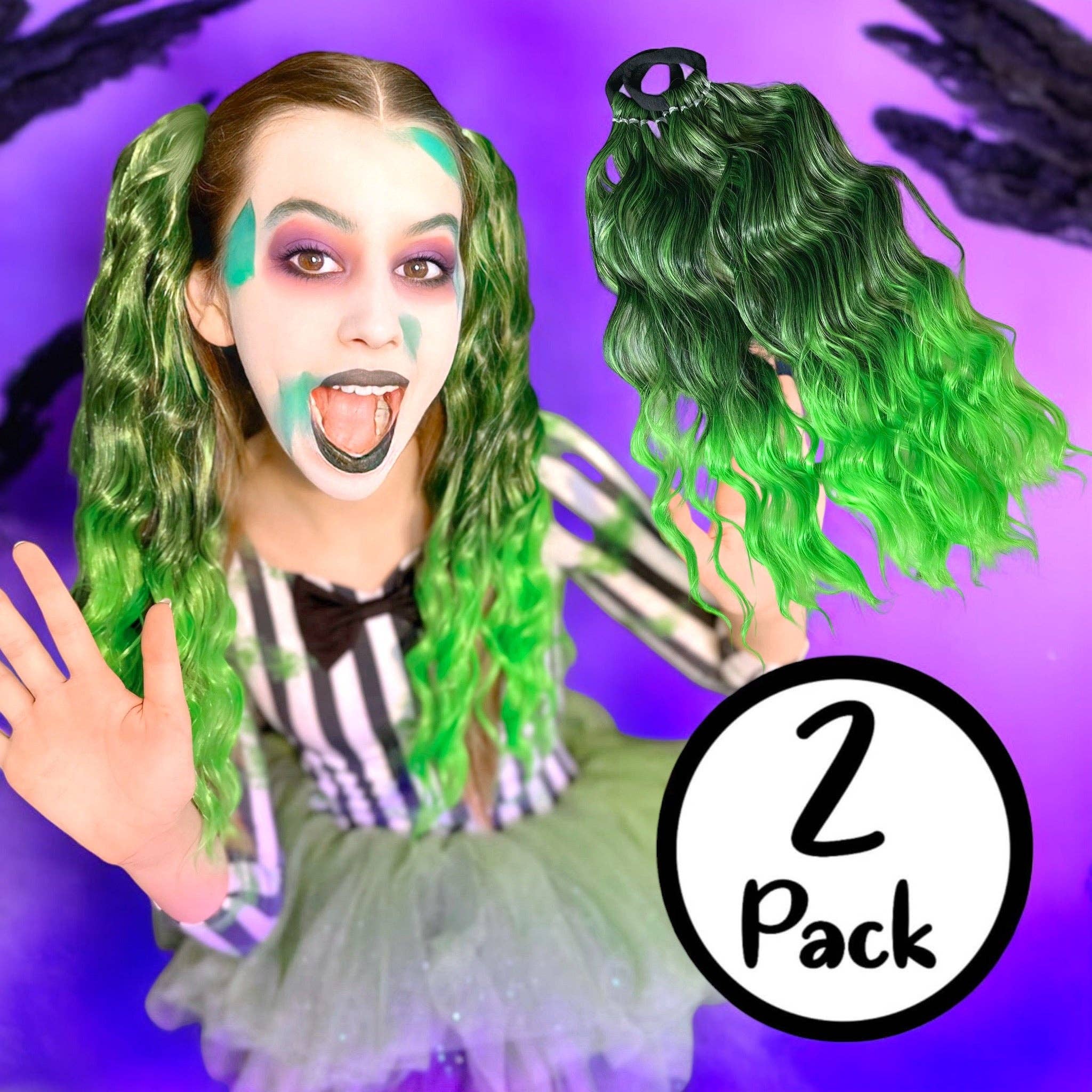 Magic Manes - Wholesale Hair Extensions - Beetlejuice Wavy Ponytail Set0