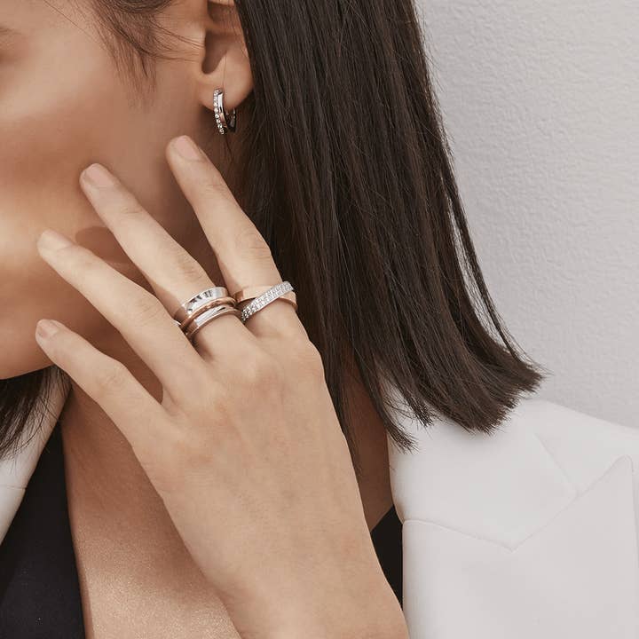 Mathieu Blanchard - Wholesale Multi-Stone Ring - Bague Croisée en acier inox1