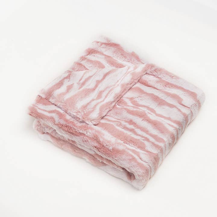 Cuddle Cookie Baby Shop - Wholesale Bedding Blanket - Kids & Baby - Cuddle Cookie Faux Fur Baby Blanket Wave Pink