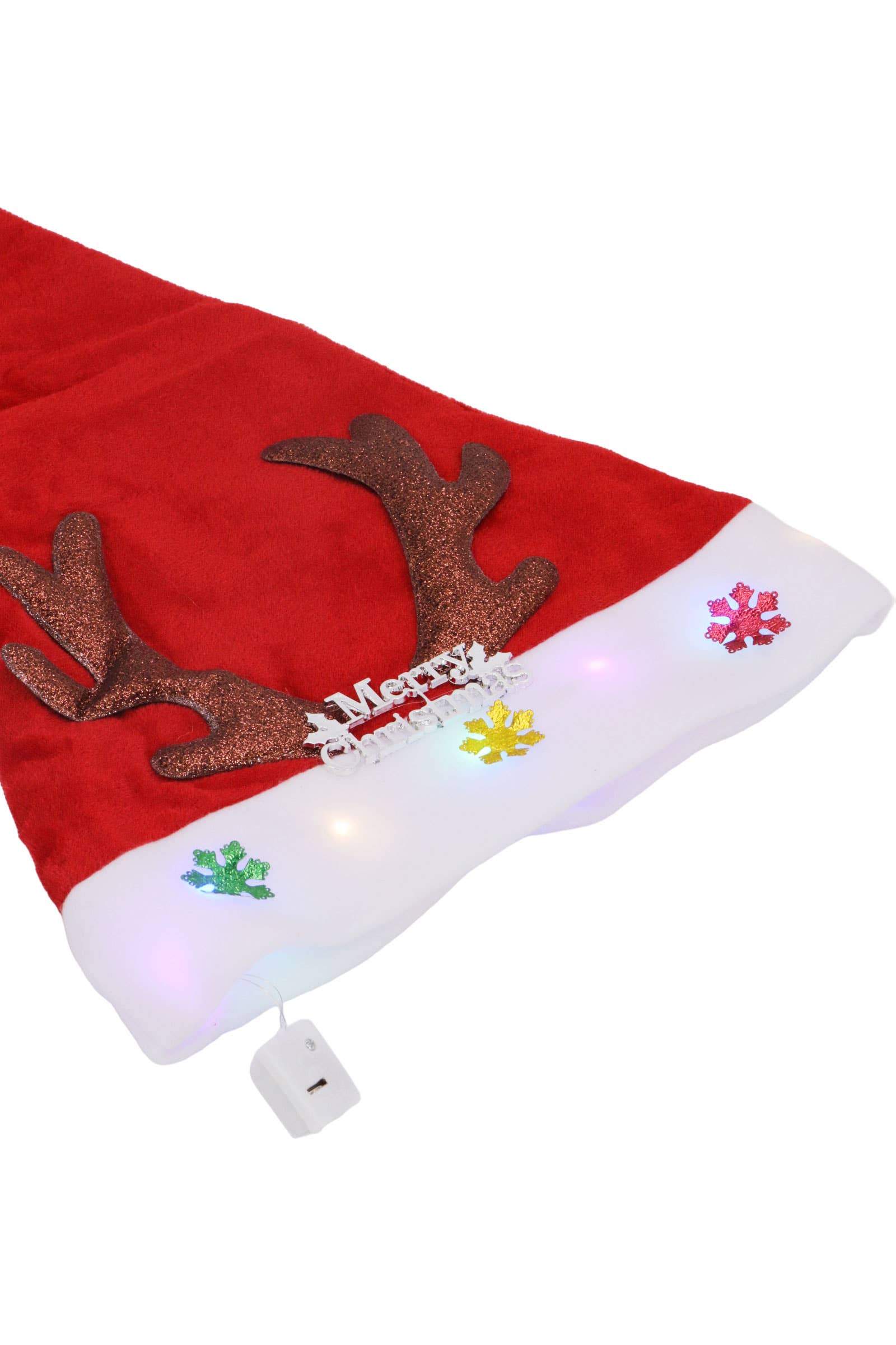 ASSORTED Christmas Led Light-up Velvety Fleece Santa Hat for wholesale on Faire5