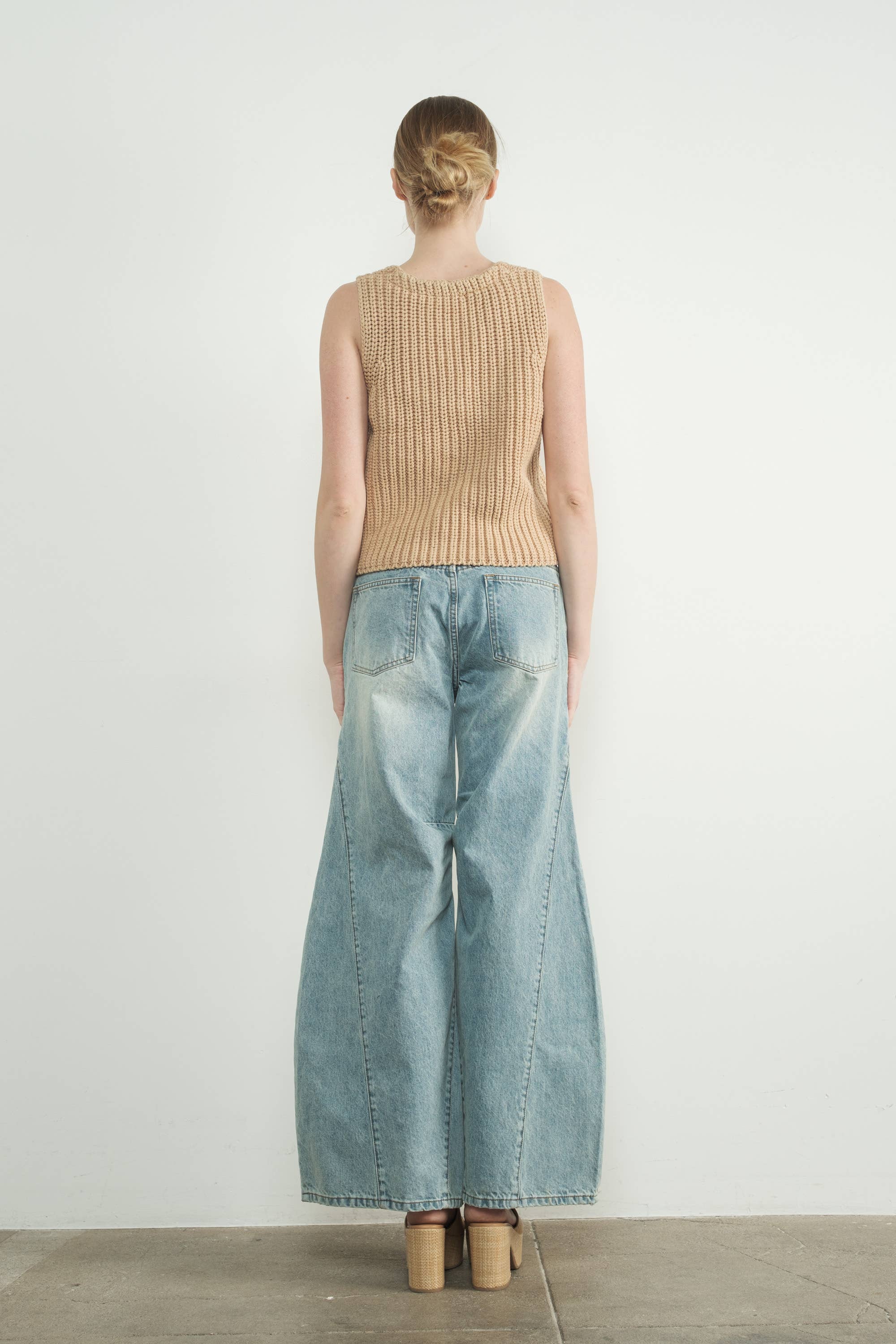 Aaron & Amber – Engroshandel Strikvest/slipover – Kvinder – MAS3218 VINTAGE VASKET SWEATER VEST7