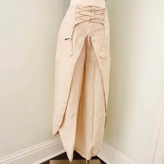 Karma Nepal Crafts - Wholesale Pants – Women's - Cotton Double Layer Palazzo Pants5