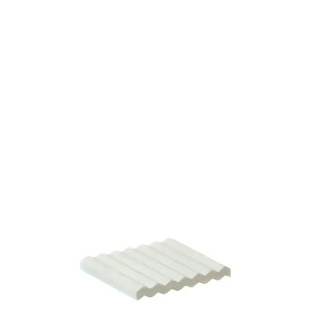 Lübech Living - Wholesale Decorative Tray - Wave Tile, White Matte1