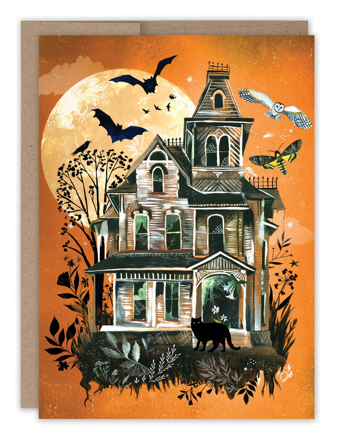Biely & Shoaf - Vente Cartes d'Halloween - Carte Haunted House Halloween1