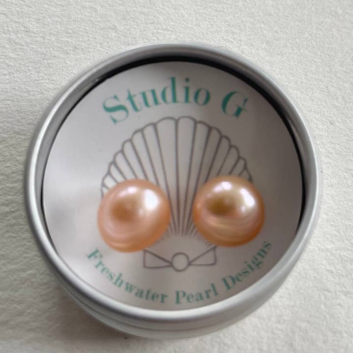 Studio G - Wholesale Stud/Post Earrings - #101- 7-8mm Freshwater Pearl Stud2