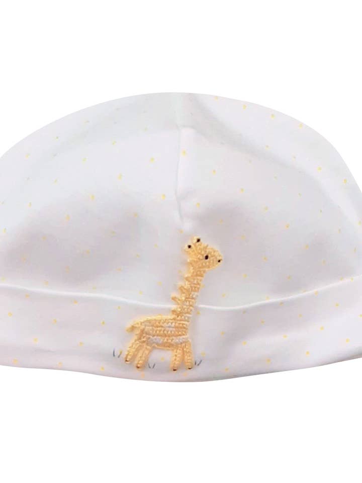 CUTE GIRAFFE Pima Cotton Baby Hat for wholesale by Baby Threads