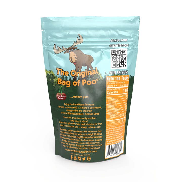 "The Original Bag of Poo"® Novelty Cotton Candy - Wholesale Cotton Candy - The Original Bag of Poo® (Moose Cotton Candy Poo)2
