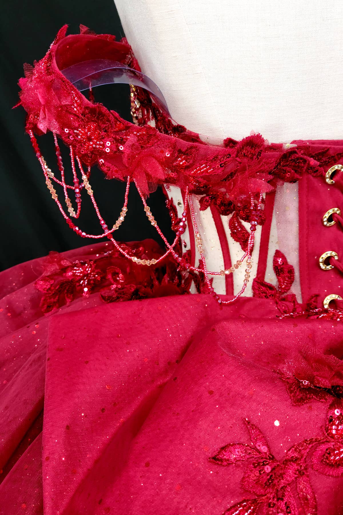 Chicas - Wholesale Formele jurk - Dames - Schouderloze quinceañera-jurk met korset CHF313216