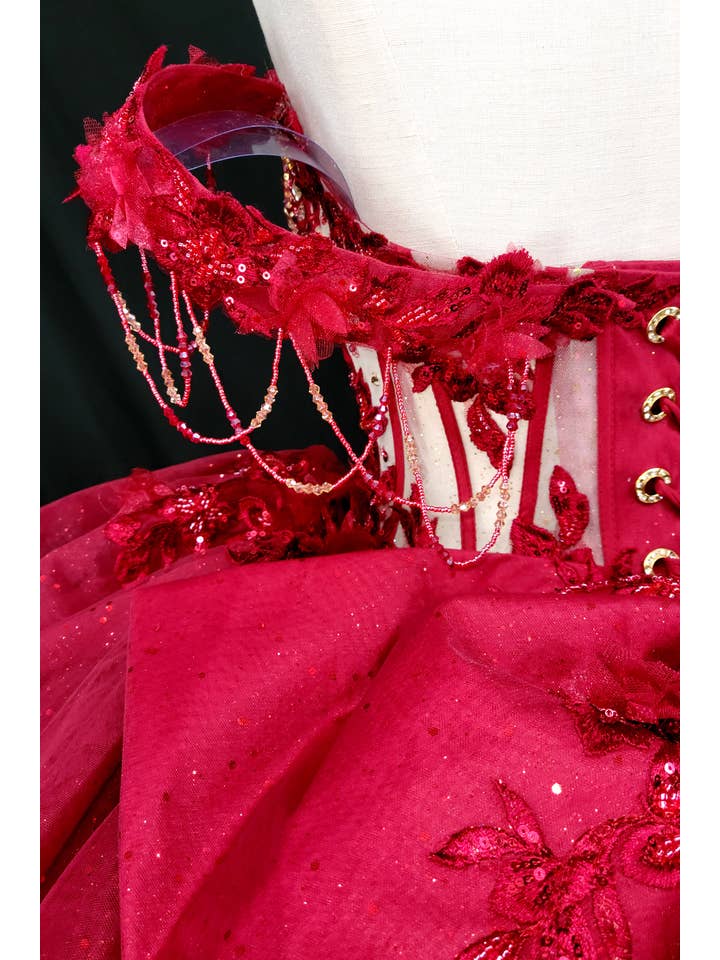 Chicas - Wholesale Gown - Women's - Off the shoulder quinceanera dress with corset CHF313215