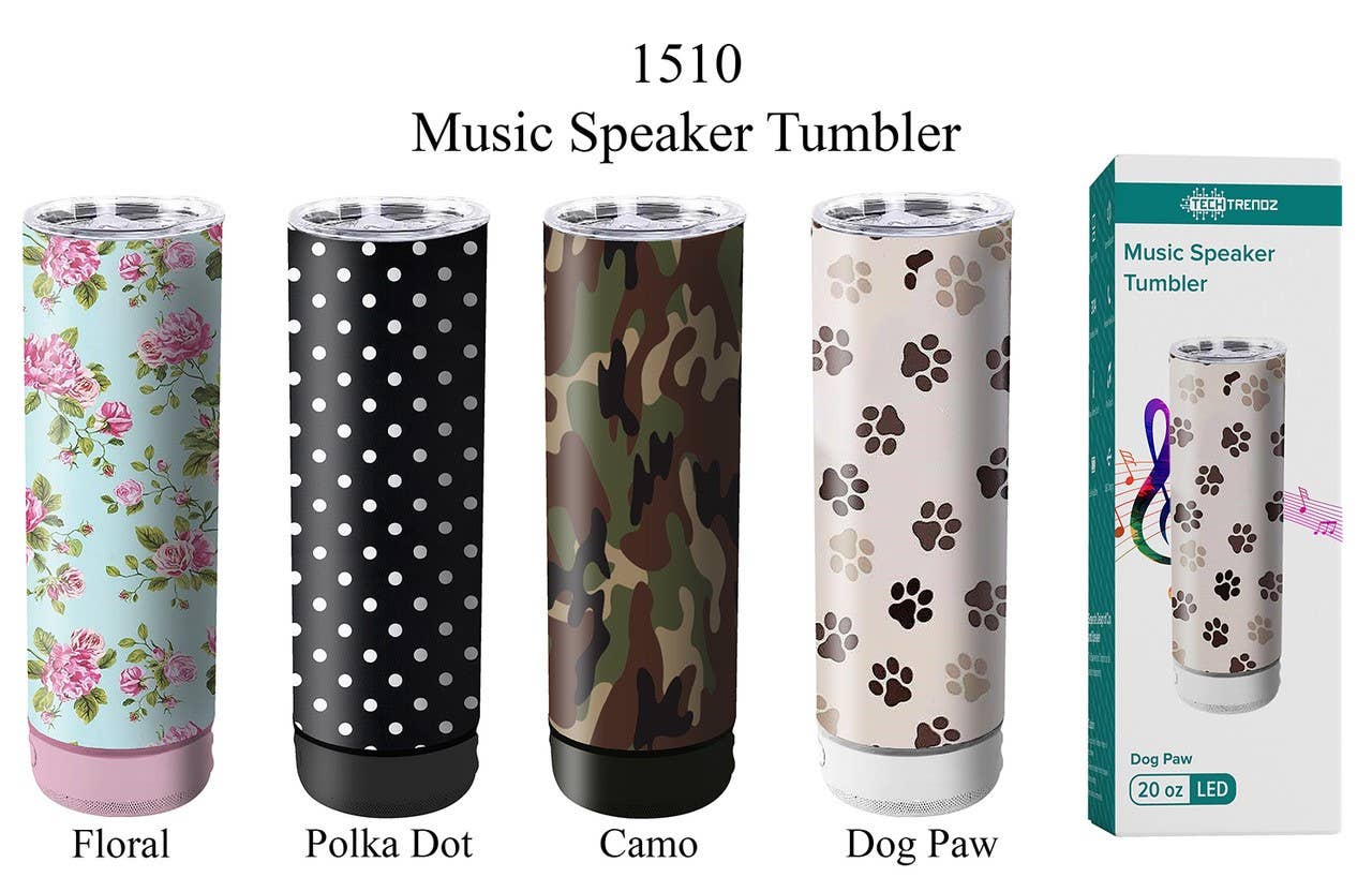 Tech Trendz - Wholesale Insulated Mug/Tumbler - Bluetooth Printed Tumbler (4 Prints)1