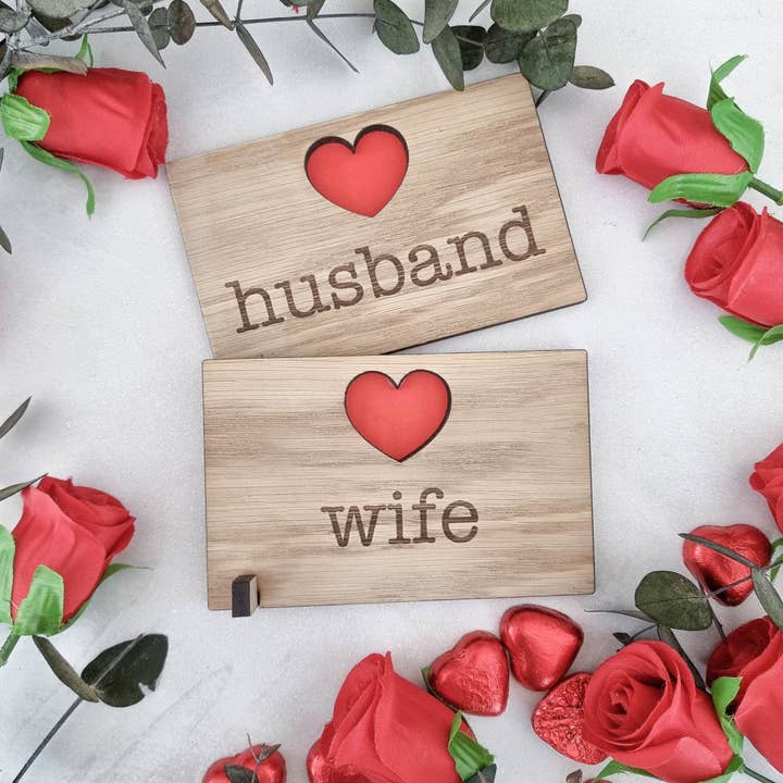 Karte aus Holz — Geschenk zum Valentinstag, Jahrestag, Geburtstag für den Großhandel von tilleytree