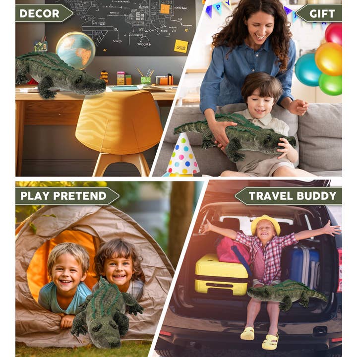 Cota Global - Wholesale Stuffed/Plush Toy - Kids & Baby - Wild Collection Plush - Alligator 28"3