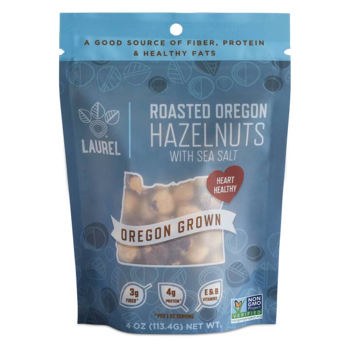 Grãos de avelã, torrados e salgados, 4 oz Sup por atacado de Laurel Foods