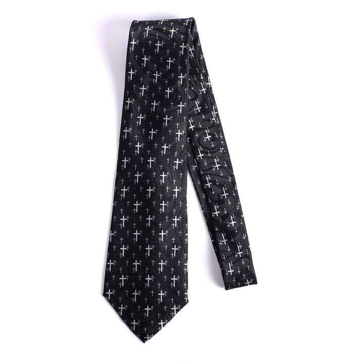 Swanson Christian Products - Wholesale Necktie - Men's - Tie Polyester - Floating Crosses0