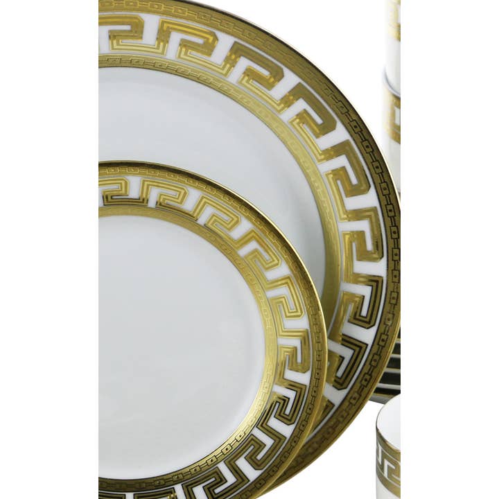 Three Star IM/EX Inc. - Wholesale Dinnerware Set - 40-pc Dinnerware Set - Greek Key3