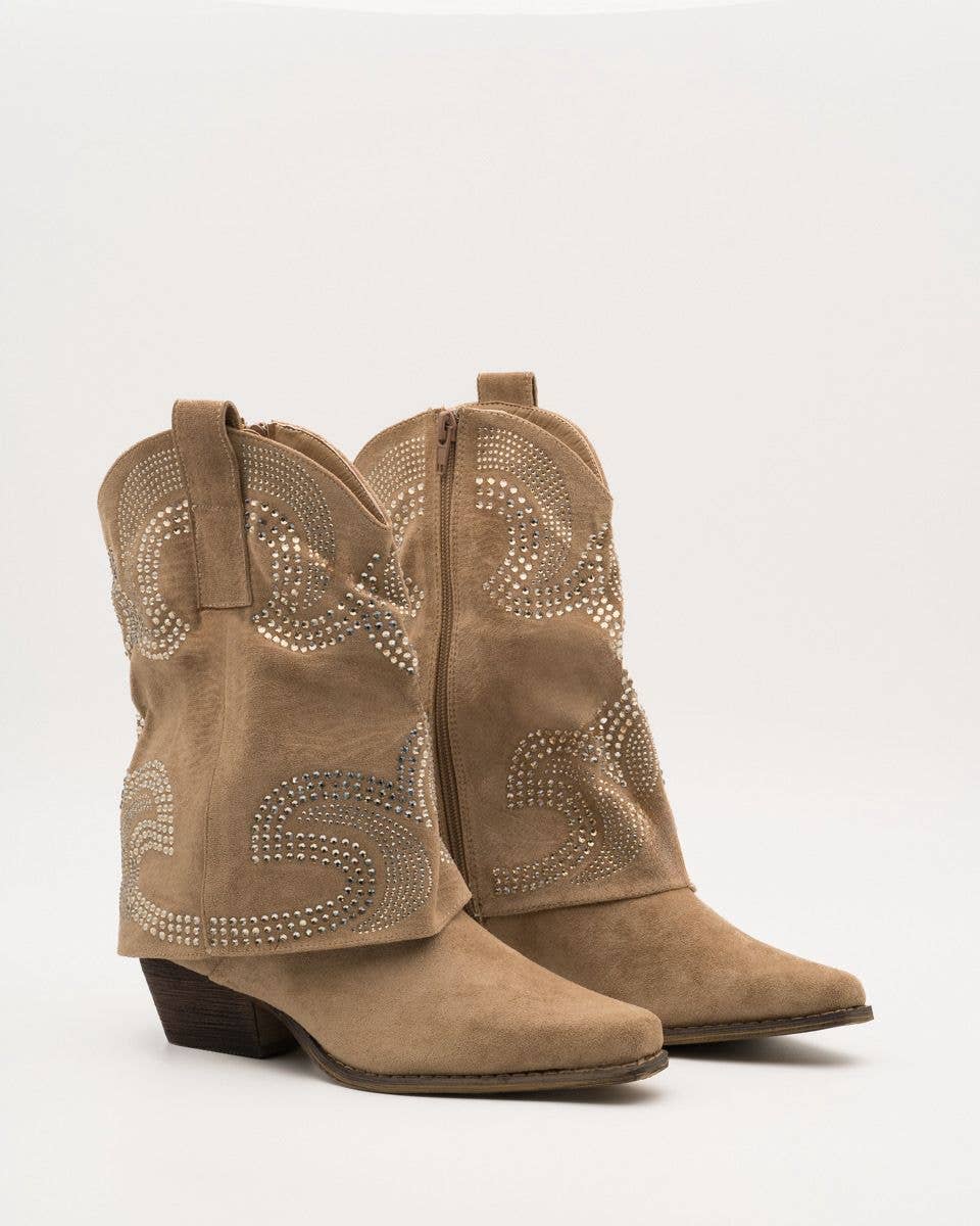 SWEET MAGIC SHOES & BAGS - Wholesale Cowboy Boots - Women's - CAMPERO SUEDE ANKLE BOOT 1