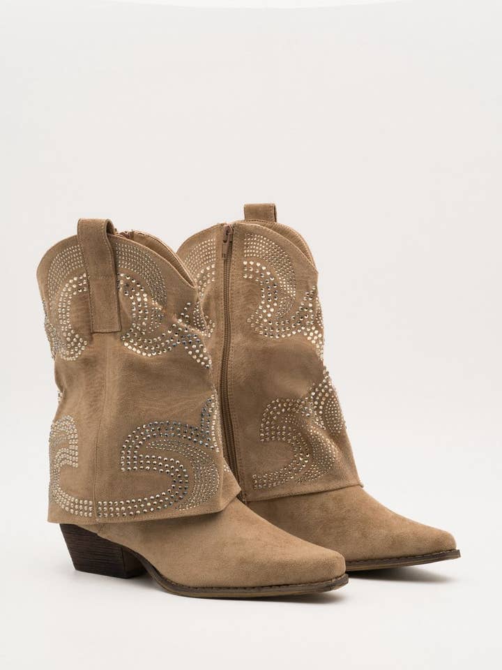 SWEET MAGIC SHOES & BAGS - Wholesale Cowboy Boots - Women's - CAMPERO SUEDE ANKLE BOOT 1