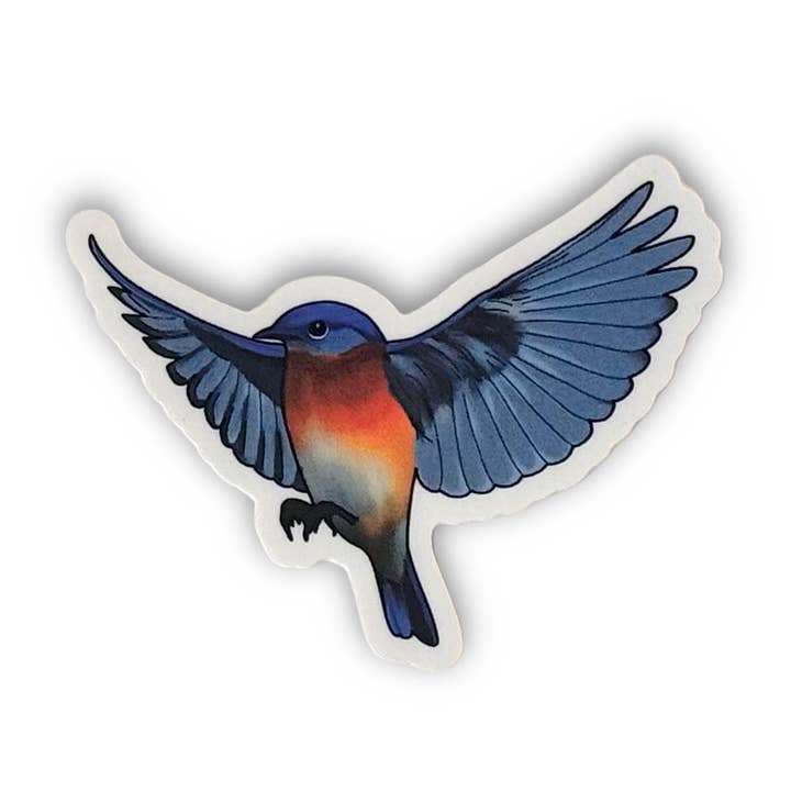 Blå fågel | Klistermärke för wholesale av Designed With Hartman
