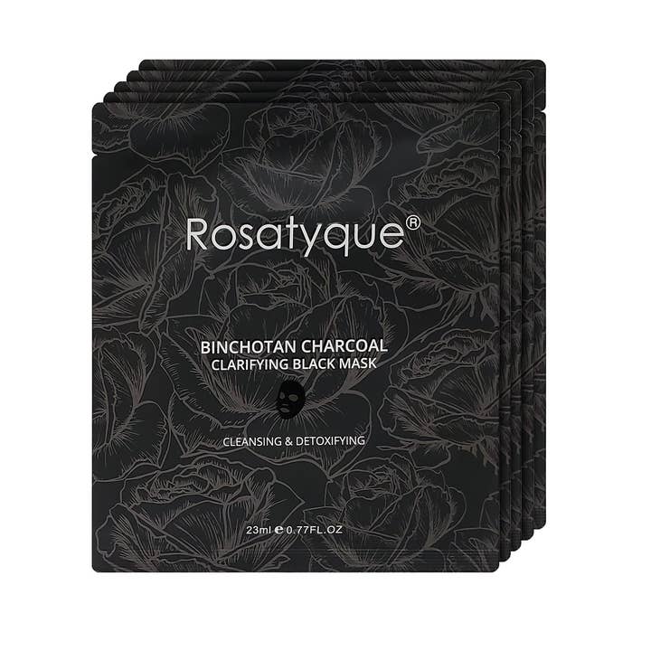 Rosatyque - Wholesale Skincare Face Mask - Rosatyque Binchotan Charcoal Clarifying Mask 5pack1