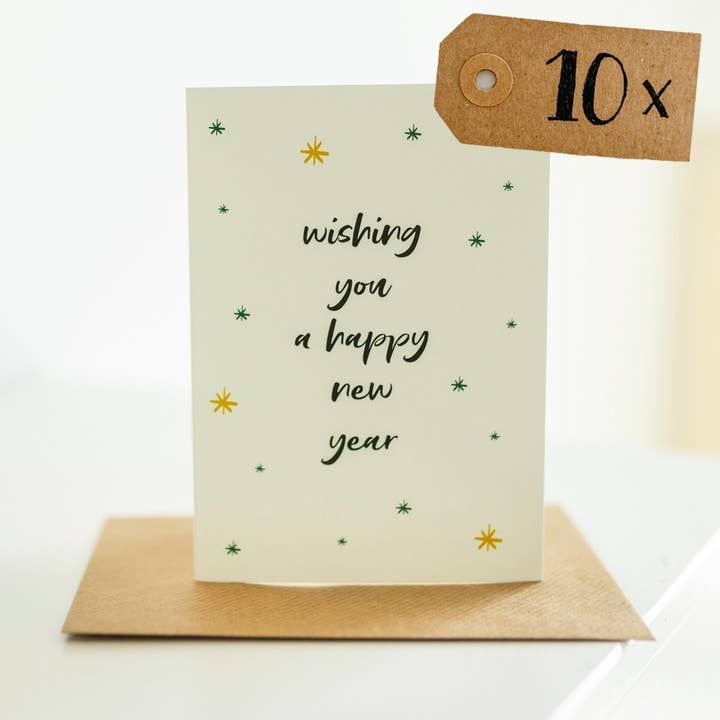 Carte de Noël « Je vous souhaite une bonne année » pour la vente par weliketolove