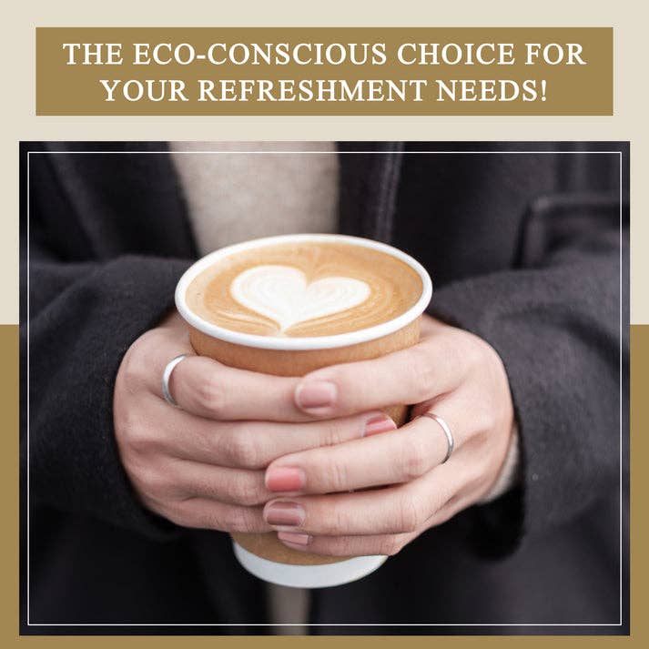 Three Leaf Products – Großhandel Einwegbecher – Three Leaf 12 oz Pappbecher, 500 Stück1