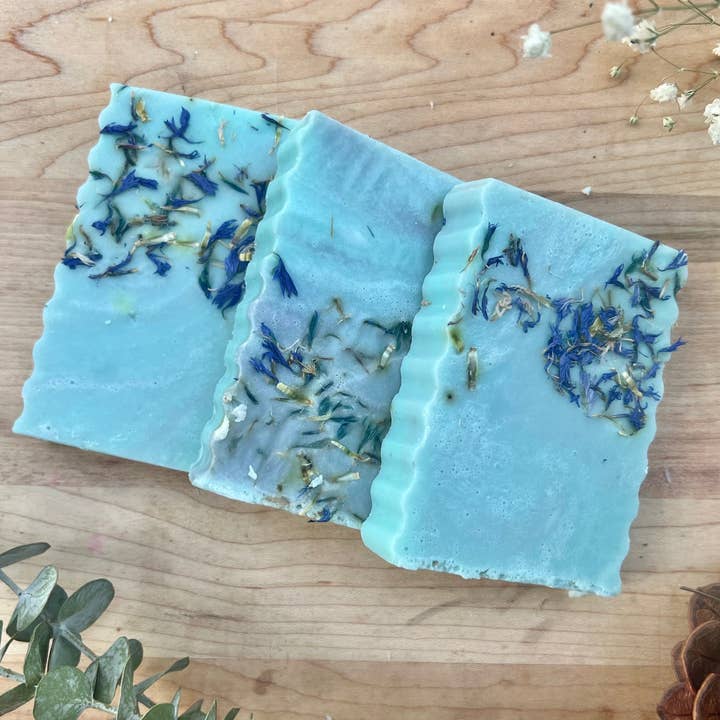 Something Blue Soap | Jasmine, Juniper Berry & Cedarwood and other Purchase Wholesale soapdisplays. Free Returns & Net 60 Terms on Faire trending on Faire.