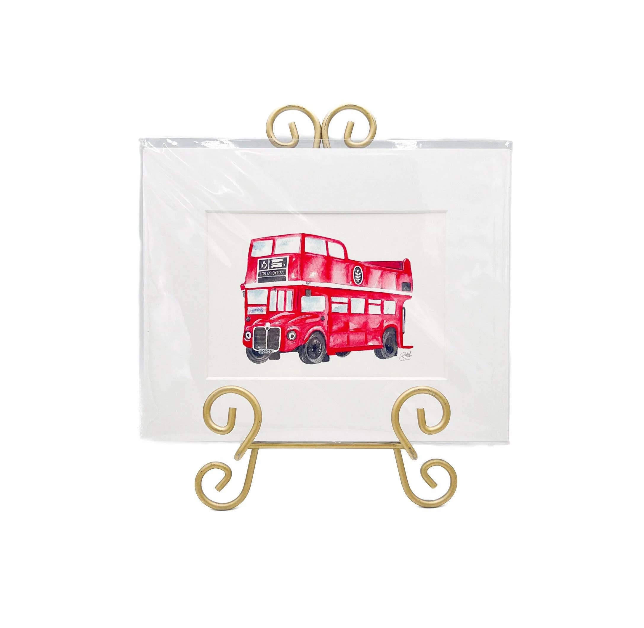 Rachel Brooks Design, LLC – wholesale Art print – Double Decker Bus Art Print