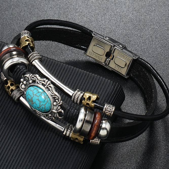 UNISHE - Wholesale Beaded bracelet - Western Bohemia Turquoise Bracelet ZK17555