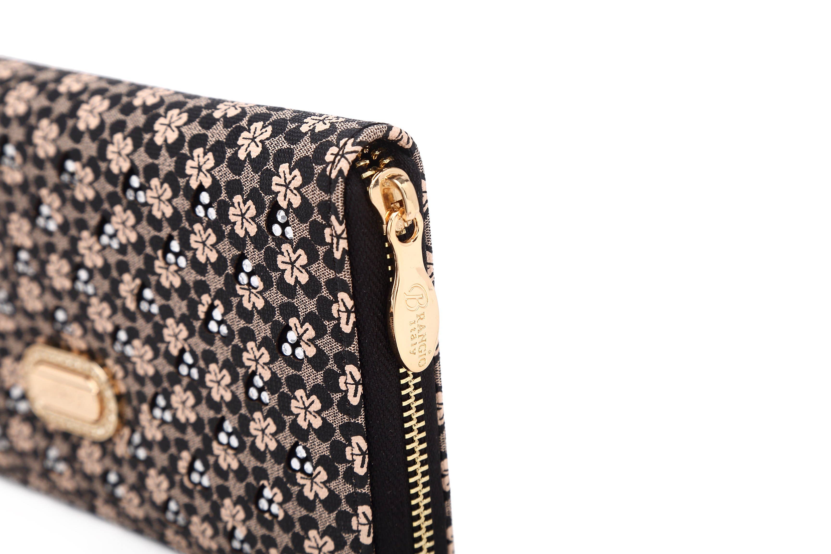 Brangio (Italy) Company Inc. - Wholesale Wallet - Women's - Brangio Italy Floral Print zippered wristlet Wallet7