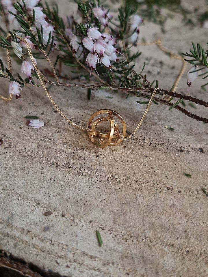 18ct Yellow Gold Plated Knot Pendant for wholesale by Caroline Stokesberry-Lee Jewellery Design