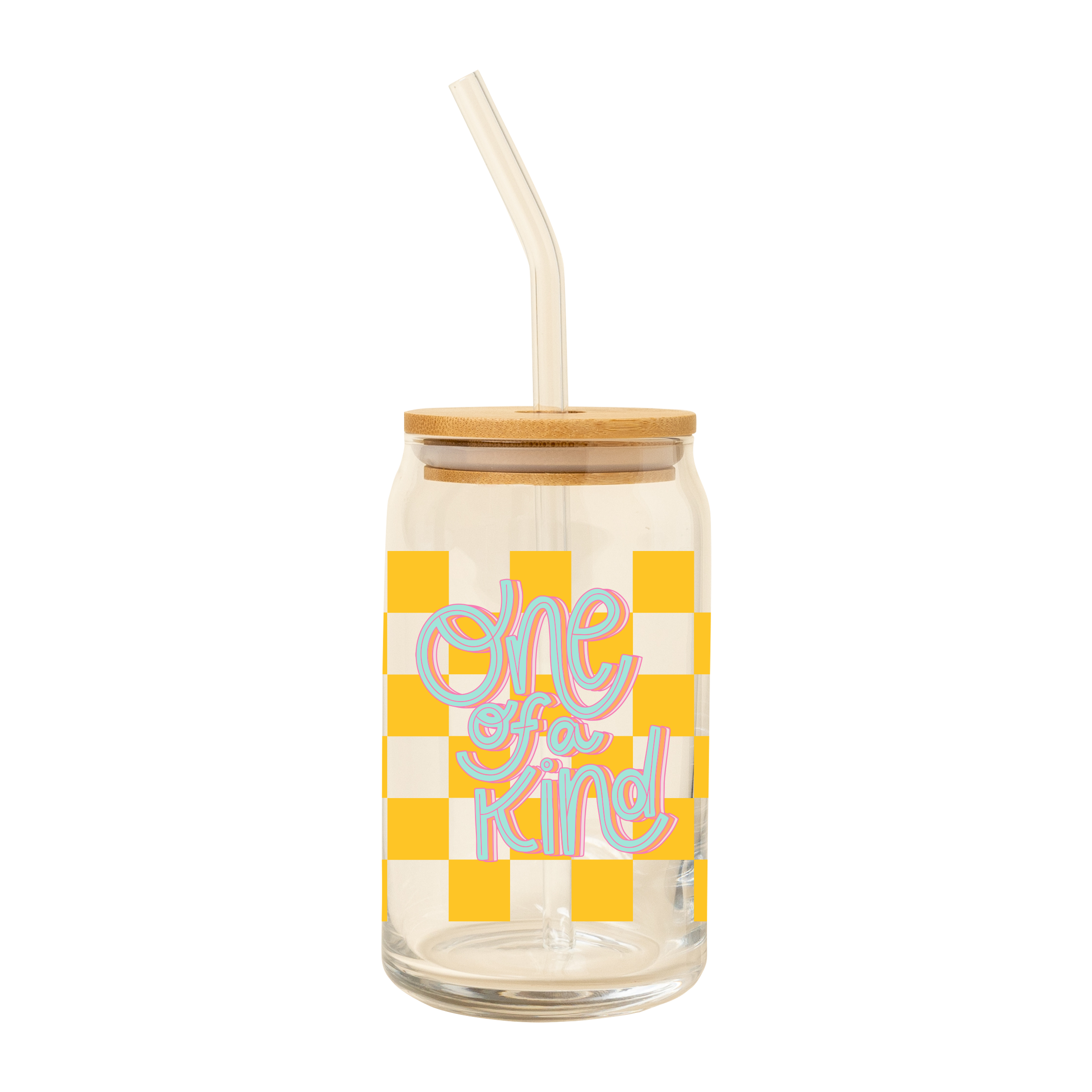 Talking Out of Turn - Wholesale Drinking Glass/Cup - Can Glass w/Lid + Straw (SALE!)26