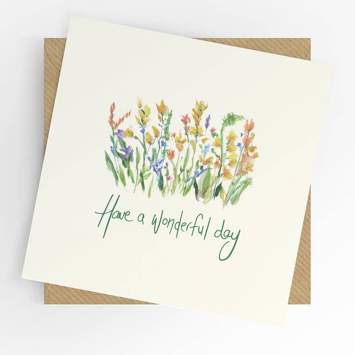 Karte "Einen Wundervollen Tag" für den Großhandel von Under the Willow Tree