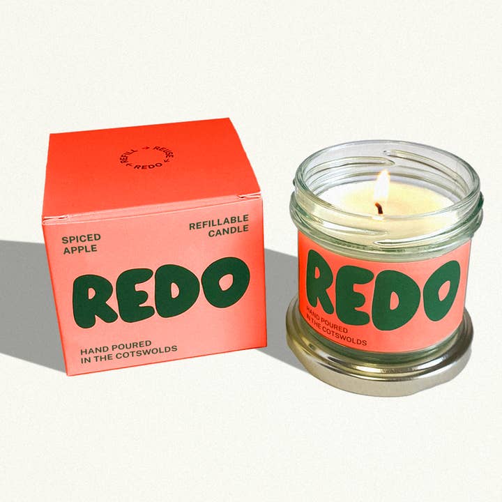Spiced Apple Candle I Vegetable Wax I Christmas Gift for wholesale by Redo Candle Co