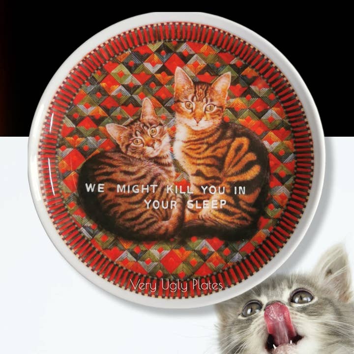 we might kill you wall plate for wholesale by Very Ugly Plates
