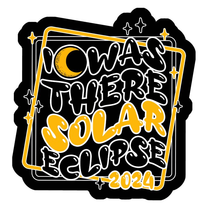 Stick to it creations - Wholesale Sticker - I Was there solar Eclipse 2024 (Black)