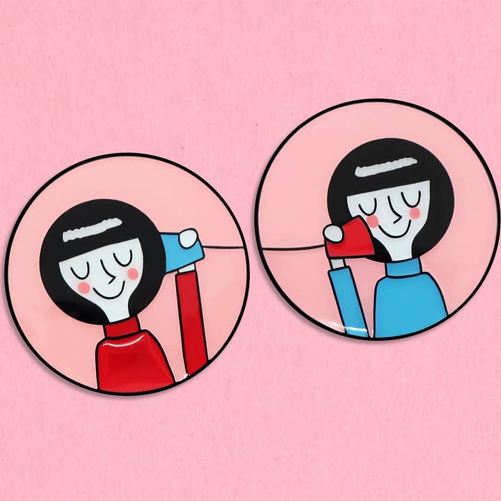 BFF Best Friend emalj slagnålsats för wholesale av Kate Gabrielle