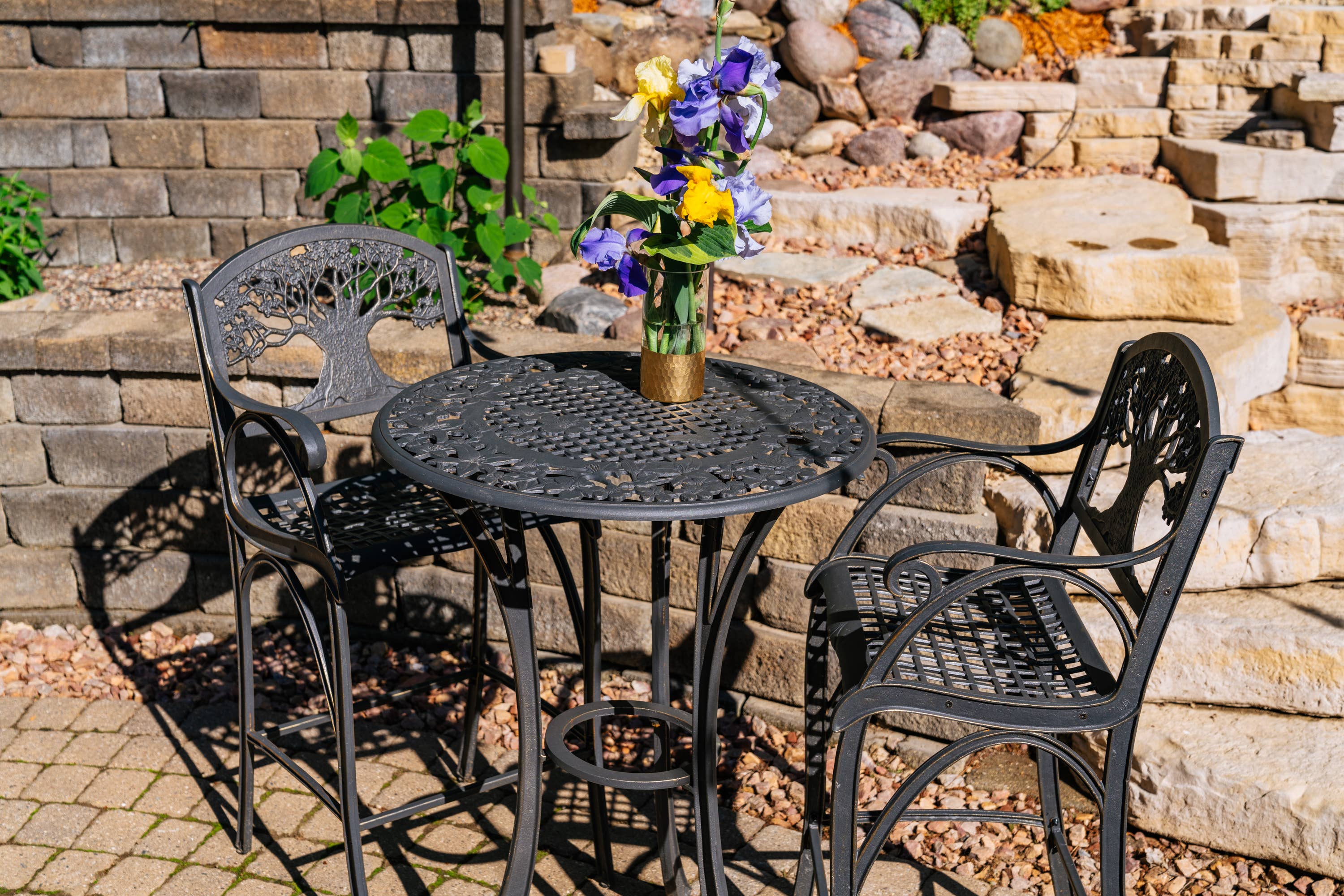 Painted Sky Designs - Wholesale Patio Table - Wildflower Pub Table2