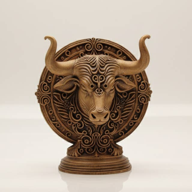 Escultura do Zodíaco de Touro – Estatueta Decorativa Pintada à Mão por atacado de Eterna Wonder