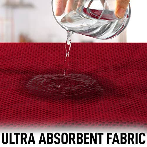 Zulay Kitchen - Wholesale Dishcloth - Waffle Weave Dish Towels – 12"x12" 6-Pack38